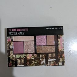 Brand New Maybelline Eyeshadow Palette, 6 Highly Blendable Shades, Sheer Finish, City Mini Palette, Westside Roses

