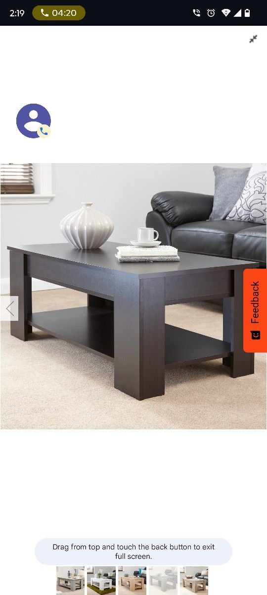 Lift Up Coffee Table