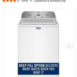 Maytag Large Capacity Washer