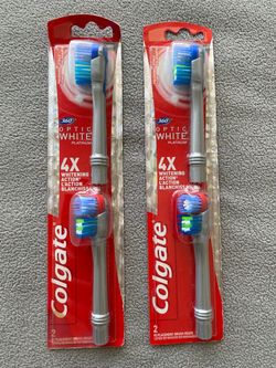 Colgate 360 Optic White Platinum Replacement Brush Heads – 2 Packs