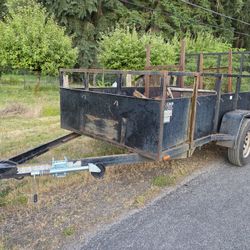 Metal Trailer With Ramp And Title