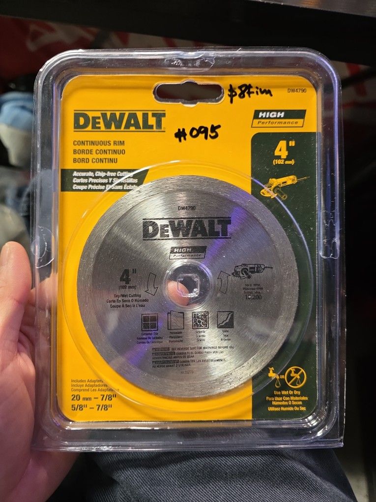 DEWALT DW4790 4-Inch Tile Blade