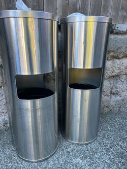 Steel garbage cans