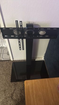Black Tabletop TV Stand with Mount Bracket