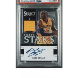 2012-13 Panini Select Stars - Jersey Autograph Kobe Bryant #2 Silver Prizm