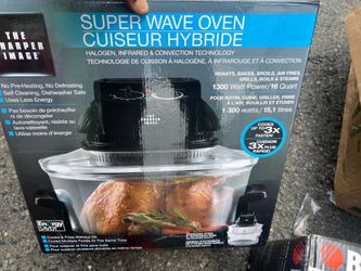 NEW Sharper Image Super Wave Oven 16-Qt Convection Air Fryer