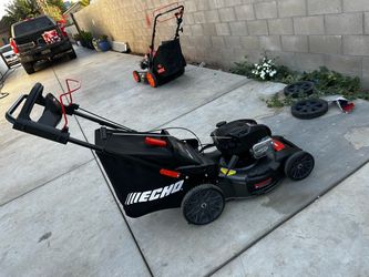 Shop ECHO 21 in. 190 cc Briggs and Stratton Gas 3-in-1 Dual Blade RWD Self-Propelled Lawn Mower with Single Lever Deck Adjustment Questions & Answers