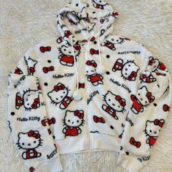 Hello Kitty Fuzzy Jacket Size: XS & Medium Woman’s 