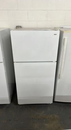 Kenmore Top Freezer Fridge – White, clean inside, 19 cu ft
