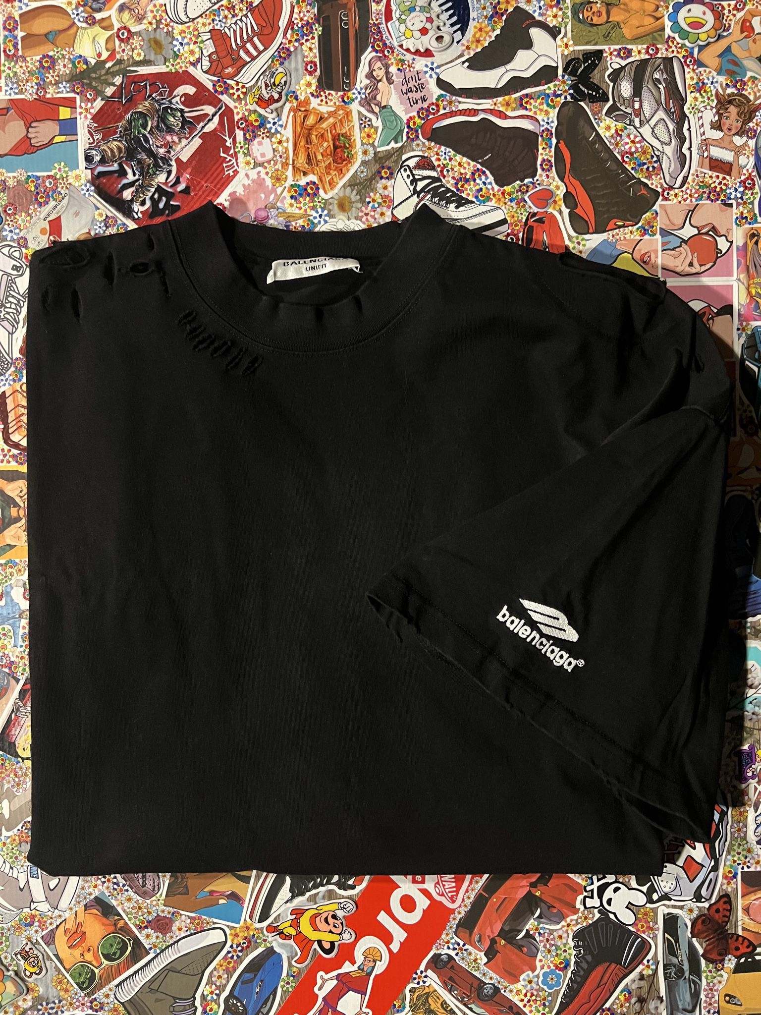Balenciaga Tour T Shirt Embroidered