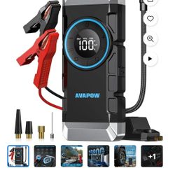 Avapow 3000A Jump Starter And Air Compressor