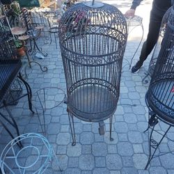 Vintage Metal Bird Cage
