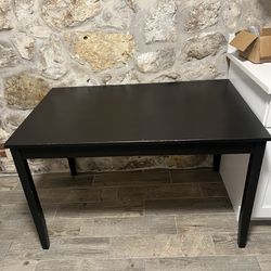 Used Black Wooden Table