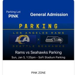 LA RAMS Tailgate Pink Parking This Sunday