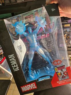 Marvel ice man statue
