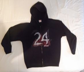 24 Hour Fitness XL Black Hooded Sweatshirt