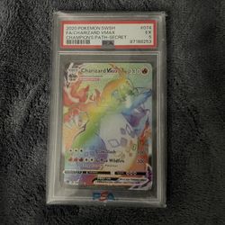 PSA 5 Charizard VMAX Rainbow Secret Rare – Champion’s Path #074