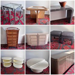 Vintage 80’s Tables - Console, Side Tables, Nightstands 
