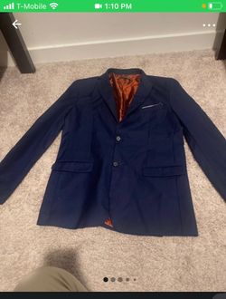 A jacket for a dark blue suit