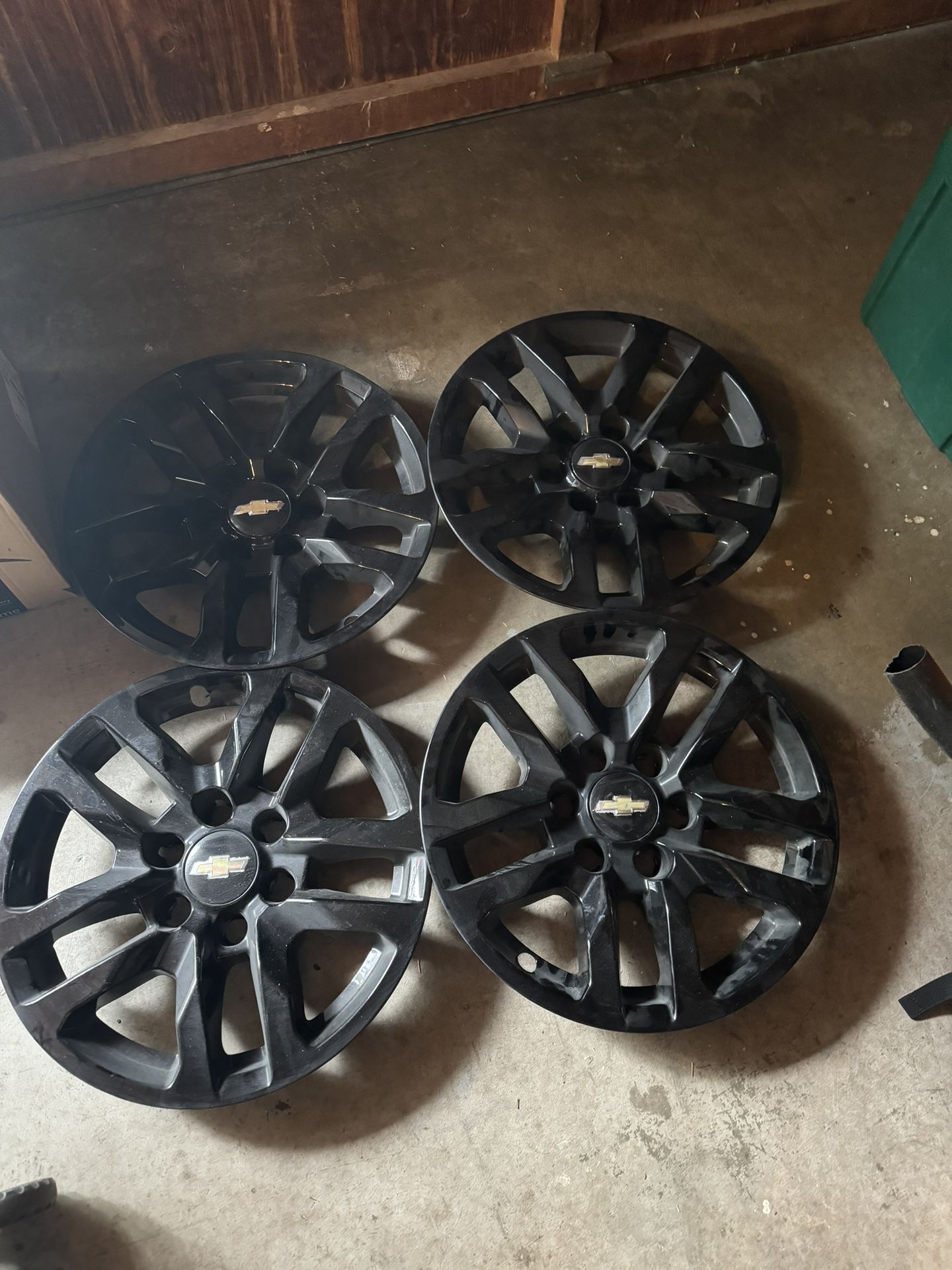 Black Wheel Covers Off Chevy Silverado