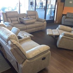 New Recliner Sofa And Glider Recliner Loveseat 