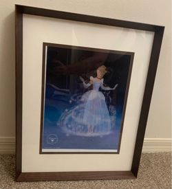 Disney Cinderella Exclusive Commemorative Lithograph Lenticular 3D Art 1995 RARE