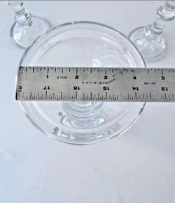 Mikasa 2 In 1 Glass Candle Holders | Set Of 3 | Home Decor | No Box