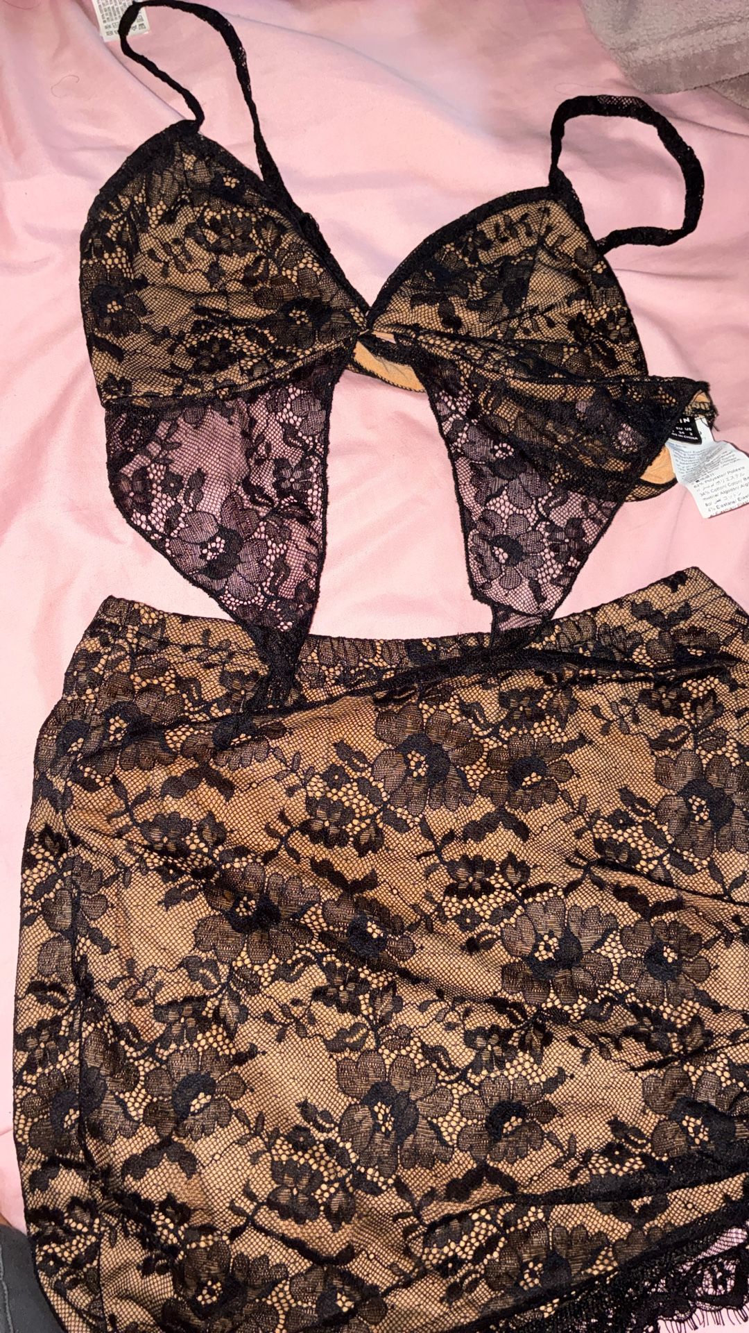 Black Skirt And Top