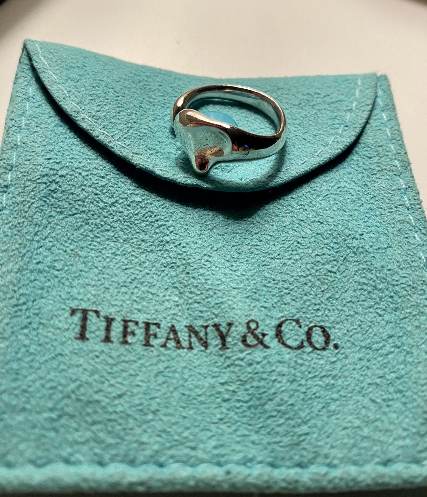 Tiffany & Company Silver Heart Ring - ~Size 6 (in original Tiffany case)