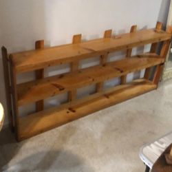 Mid century bookshelf  USA solid wood storage