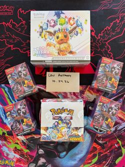 Pokemon Prismatic Evolutions ETB, Surging Sparks Booster Box, Destined Rivals Booster Bundles, Modern Single Lot