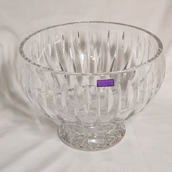 Waterford Lead Crystal Marquis Sheridan Large Footed Bowl