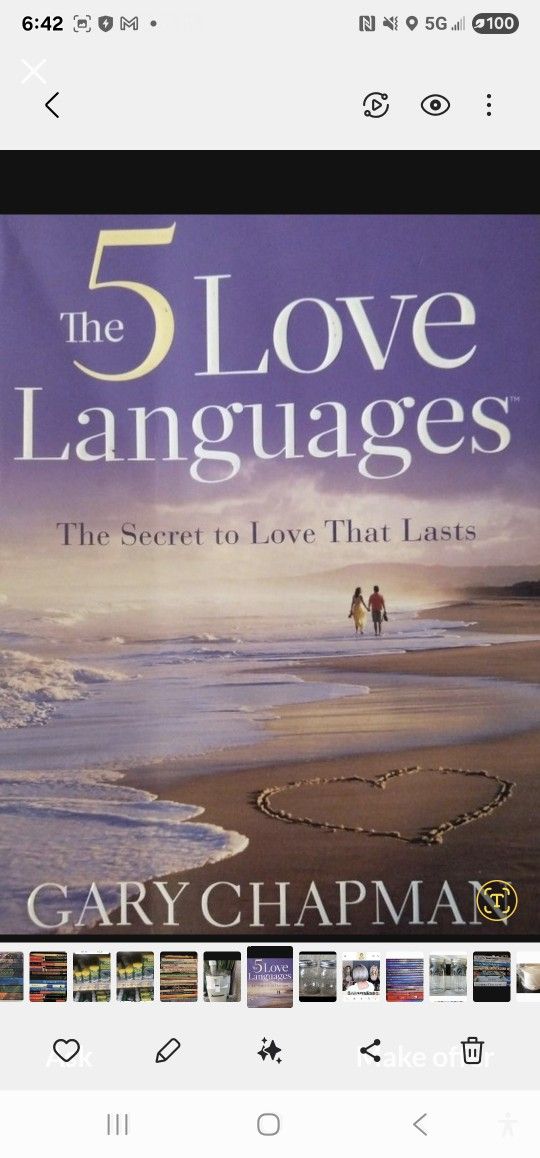 The 5 Love Languages, See 2nd Pic, $7 Each