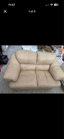Leather sofa