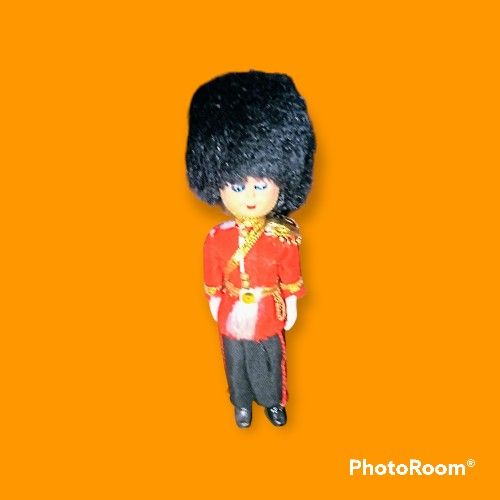 Vintage Hard Plastic Scottish Doll Buckingham Palace Guard