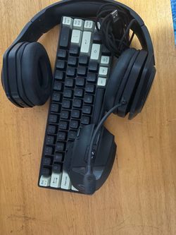 Gaming Keyboard, Mouse, and Headset Bundle