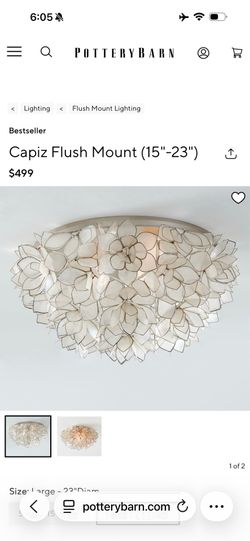 New Pottery Barn Light Fixture Flush Mount
