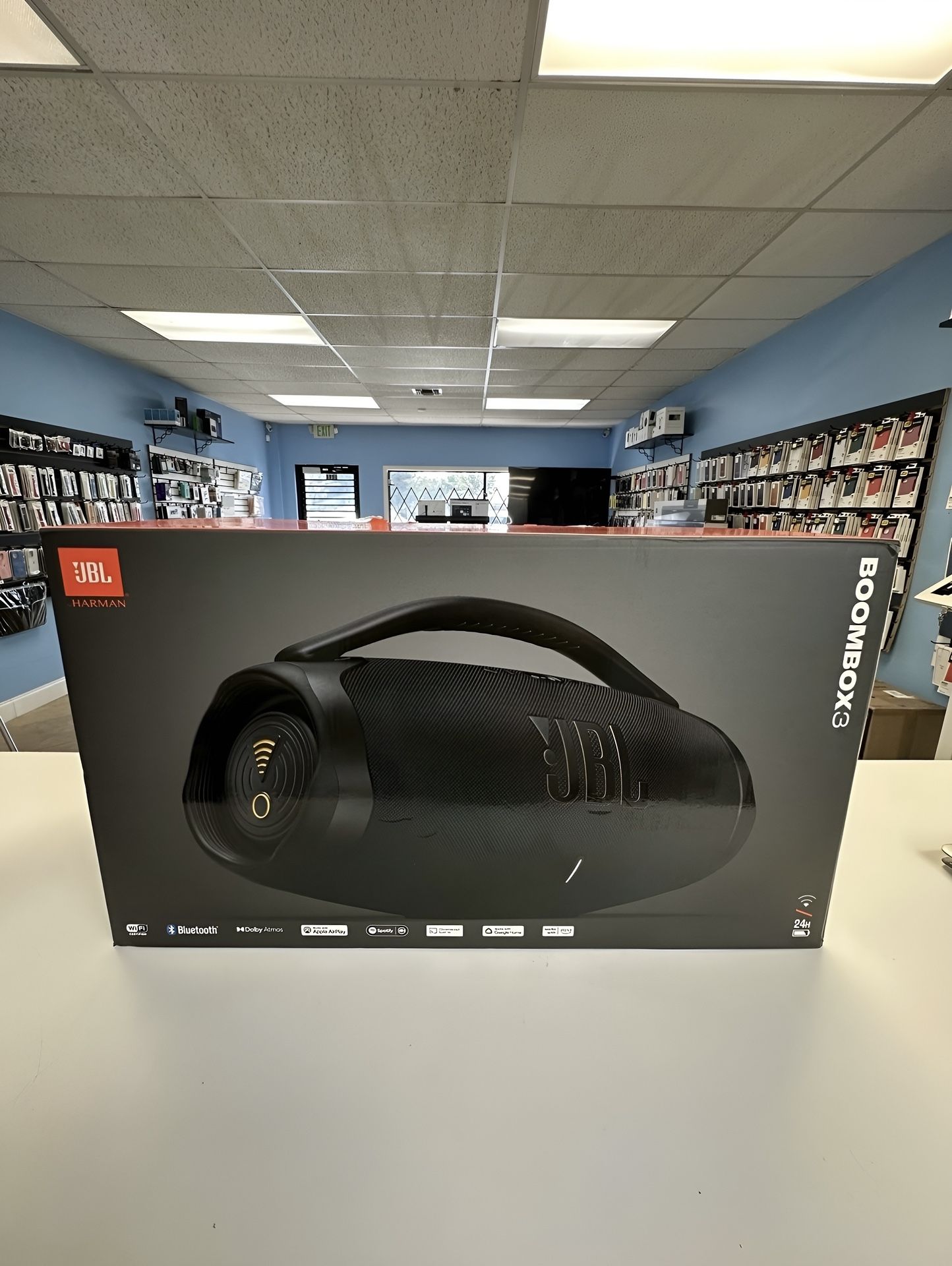 Brand New & Certified JBL Boombox 3 – Authentic, Massive Sound W Original Box + Accessories