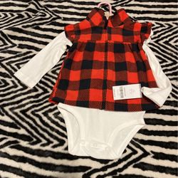 Brand New Baby girl Shirt And Vest 