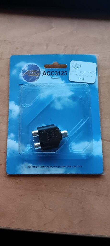 RCA Female To Dual Splitter Adapter
