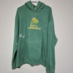 Vintage Seattle Supersonics Hoodie Green 