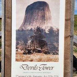 Huge Devils Tower Framed Art