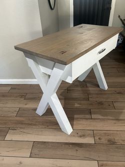 Handmade Solid Knotty Alder Desk – Farmhouse Style