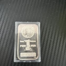 One Troy Ounce Silver Bar