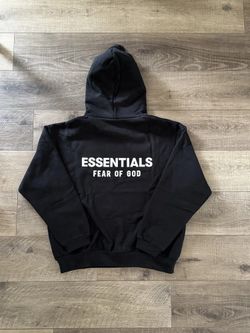 🔥 FOG Essentials FW24 Black Hoodie – Sizes S/L/XL | Brand New | 100% Authentic