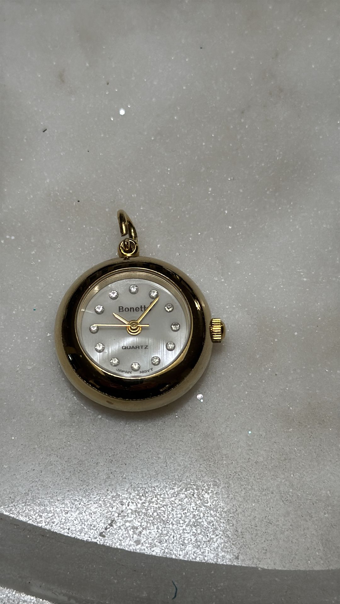 Vintage Bonetto watch that can be added to any pendant or brooch