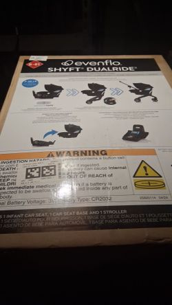 Evenflow SHYFT DUALRIDE Infant Car Seat and Stroller