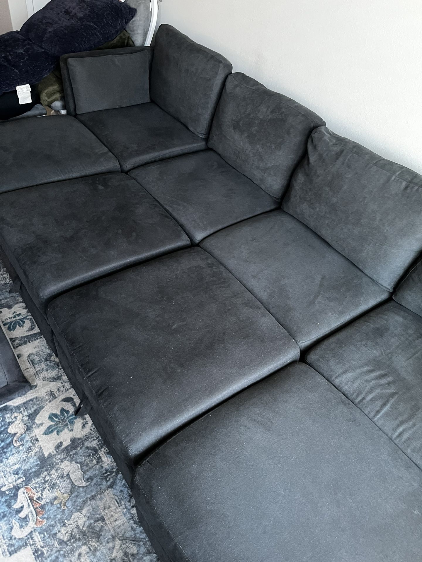 8 Pc  Modular Couch/Sleeper W/Storage