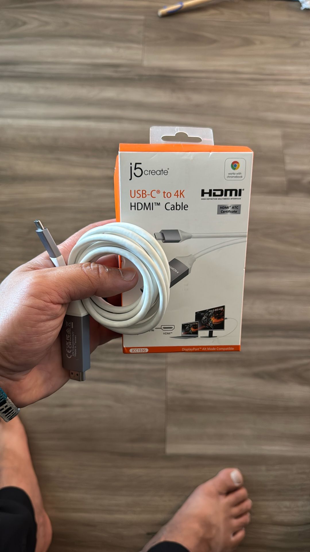 USB-C to 4K HDMI Cables x2