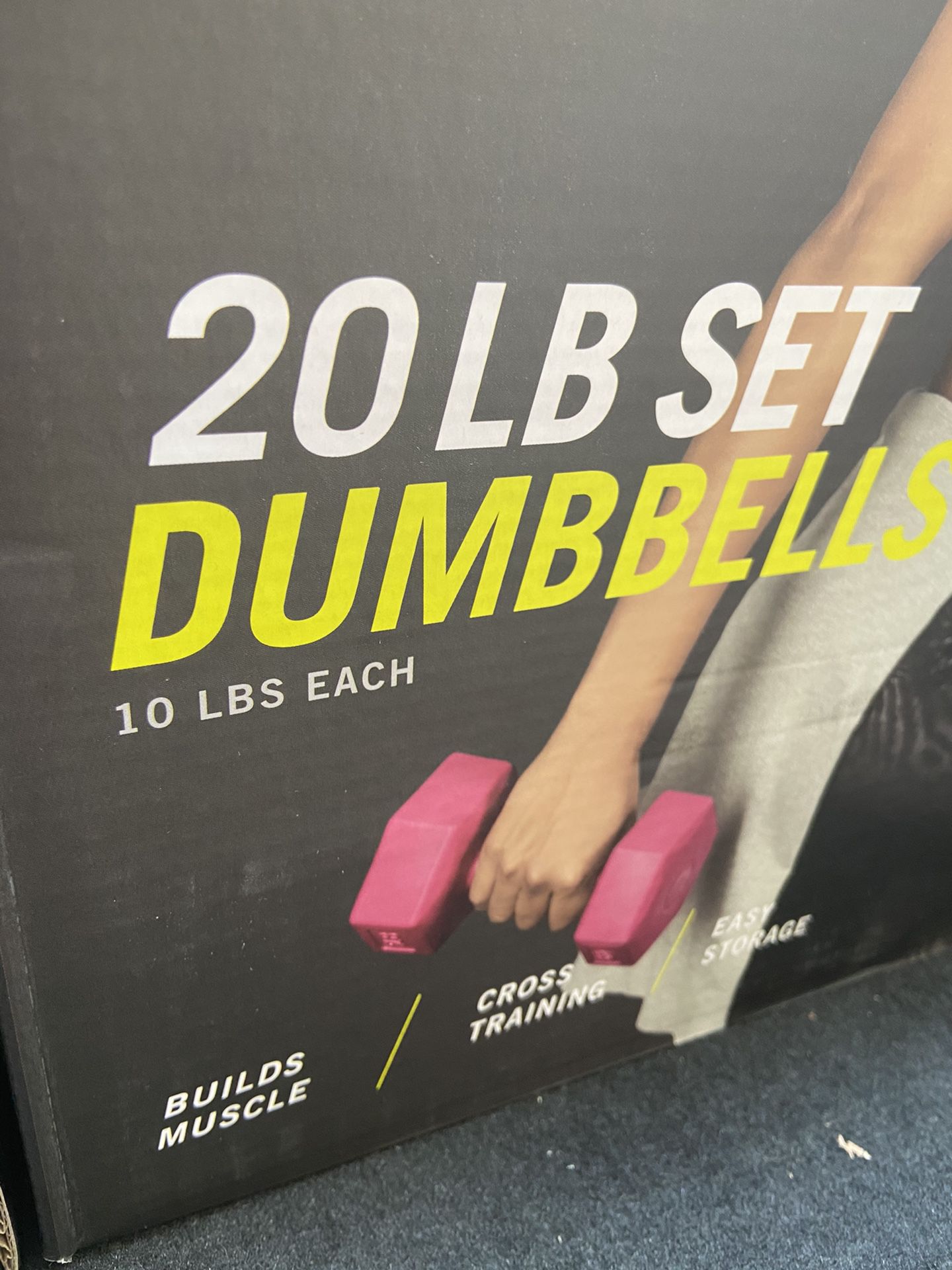 New 10lb weight dumbbells curls weightlifting